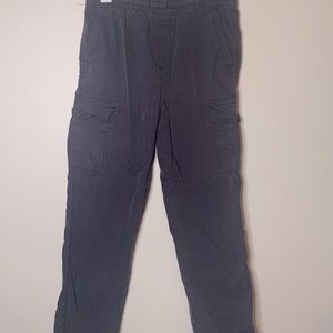 Urban pipeline gray cargo style pants
